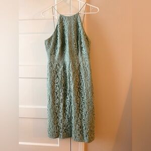 J.Crew Lydia bridesmaids dress in Leavers lace / 2 / DUSTY SHALE